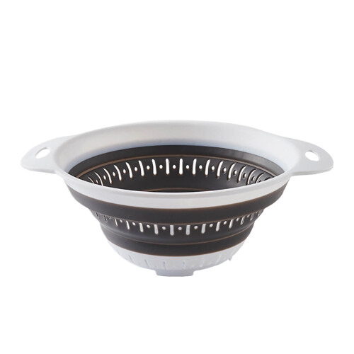 Foldable Colander Basket with Base and Handles PP Silicone