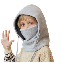 Kids Balaclava Ski Mask, Winter Face Mask for Boys Girls, Windproof Face Cover with Adjustable Drawstring