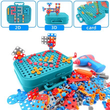 Construction Toy Set for Kids with Electric Screwdrivers