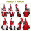 2pcs Christmas Gnome Decorations Stuffed Dwarf Ornaments Xmas Tabletop Decor 6