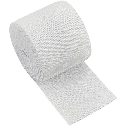 Knit Elastic Band White 3 Inch x 8.5 Yards