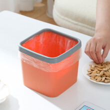 Mini-Mülleimer aus Kunststoff für die Arbeitsplatte mit Druckring