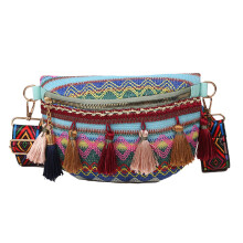 Boho-Bauchtasche für Damen – Leichte Bauchtasche mit Fransen