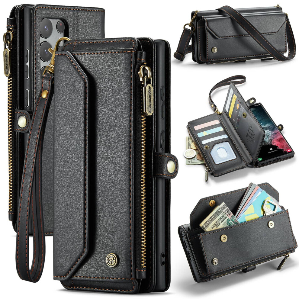 Samsung Galaxy S22 Ultra Crossbody Wallet Case With Rfid 962125732054