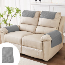 Recliner Armrest Covers, Sofa Headrest Protectors with Storage, Water Resistant and Durable Fabric, for Living Room Furniture, Homeowners