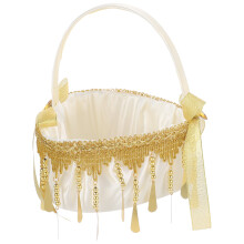 Flower Basket for Flower Girl Wedding Party Flower Basket Elegant Lace Flower Basket Flower Petal Basket