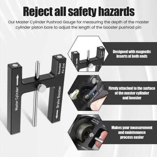 Brake Adjustment Tool for Brake Booster Pushrod and Master 1