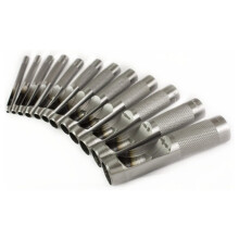 Hand Hollow Hole Punch Set for Gasket and Leather, 12-Piece
