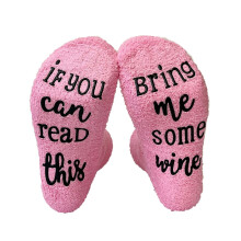DIY Cozy Winter Dot Letter Print Knee High Socks for Women Soft Plush Velvet Thermal Stockings Cold Weather Comfort