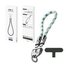 Portable Type C to Type C 240W Charging Solution with Wearable Bracelet Design for Fast Charging USB C Devices