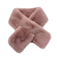 Winter Thick Scarf Women Men Solid Color Fashion Scarf Plush Neck Keep Warm Thickened Warm Woolen Plush Scarves, Wine, Winter Clearance