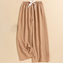 Women's Casual High Waist Checkered Wide Leg Pants Green