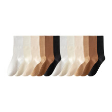 6 Pair Mid Calf Socks Crew Socks for Women for Sports Indoor Outdoor Leisure for Adults Women