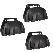 Wall Mounted Garden Irrigation Hose Hanger Plastic Rack black
