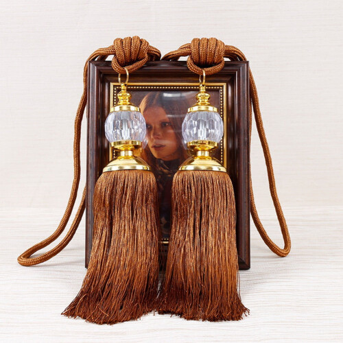Luxury Curtain Holdbacks Rope Tie Backs with Tassels and