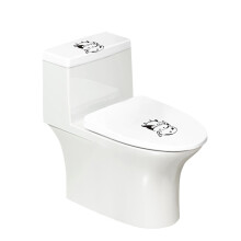 2 Pcs Set Toilet Seat Lid Cover Set for Bathroom Home Calf Pattern Elastic Bottom Lid Cover Set for Toilet Adjustable