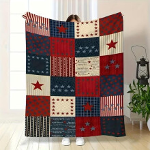 American Flag Flannel Throw Blanket 50x60 inches