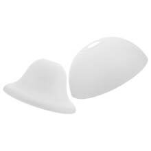 2 Pieces Plastic Lampshade Torchiere Replacement Covers for Table, Bedside, Ceiling, Desk Chandeliers - Vintage White