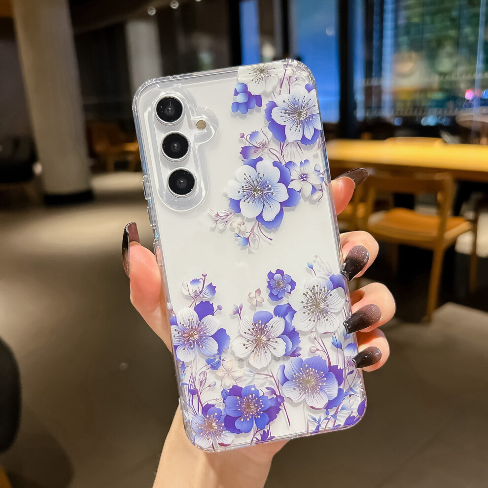 Tpu Case For Samsung Galaxy A15 5G Transparent With Blue 962125732061
