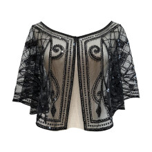Women's 1920s Flapper Shawl Sequin Beaded Wrap