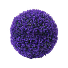 Purple 9.8" Artificial Topiary Ball – Round Greenery Sphere for Indoor/Outdoor, Garden, Patio, Wedding & Party Decor (Compatible with Standard