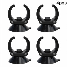 Suction Cups for Aquarium Black Rubber Holder