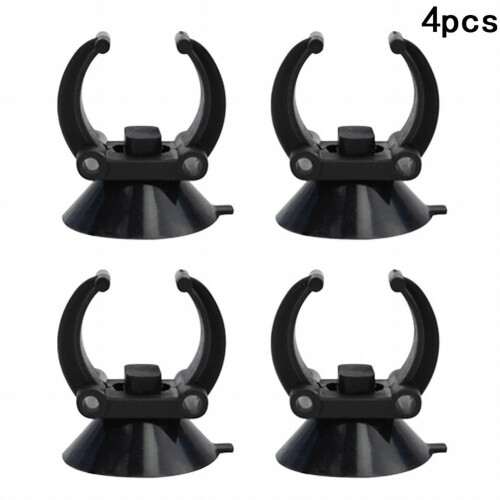 Suction Cups for Aquarium Black Rubber Holder