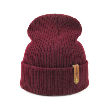 Women's Bomber Hats Unisex Knit Caps Hedging Head Hat Caps Warm Outdoor Fashion Solid Winter Hat,Red Women's Accessories Bomber Hats