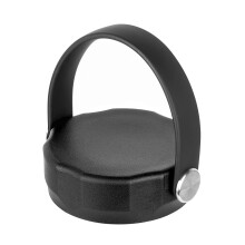 Wide Mouth Water Bottle Lid with Handle, Compatible with Hydra Flask Wide Mouth 12–64oz, Black Flex Cap