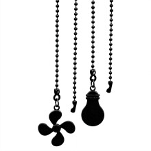 Bronze ceiling fan pull chain extender 12 inch