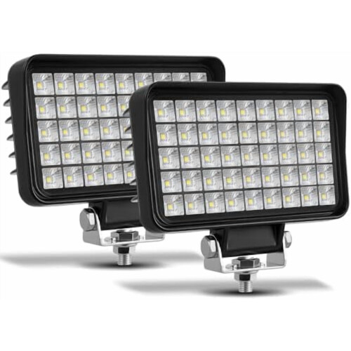 LED Work Light 6 inch Square 12V 2 Pack