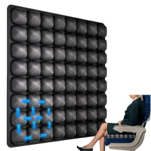 18"x17" Adjustable Inflatable Airplane Seat Cushion, Portable Travel Cushion for Air Travel (Black)
