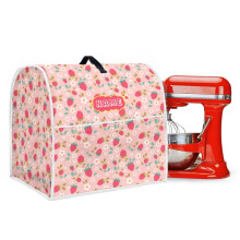 Strawberry Flower Pink Stand Mixer Dust Cover Compatible with 6-8 Quart Mixers Washable Multi-Functional Home Mixer Kitchen Decor Accessories