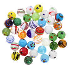 38pcs Glass Marbles Colored Marbles for Vase Fillers Smooth Marbles Games Marbles Bulk