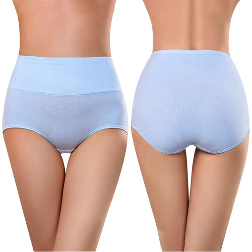 Women's Seamless High-Waisted Briefs Stretch Breathable