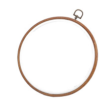 9.8 inch round faux bamboo embroidery hoop