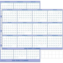 32"x48" 2026 Wet/Dry Erase Wall Calendar, Laminated, Reversible, Horizontal/Vertical, Julian Dates