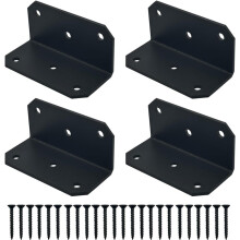 L-shaped corner brackets for wood or metal 2x4 inch