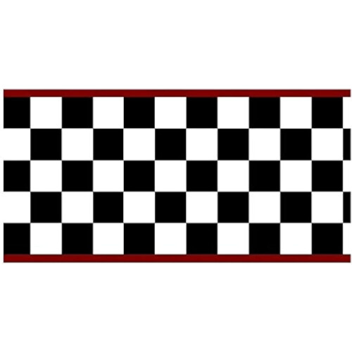 Wallpaper Border Red Edge 6 Inch