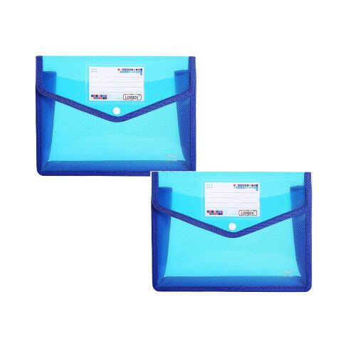 A4 Plastic Expanding File Folder with Snap Closure and
