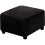 Square Velvet Ottoman Slipcover Stretch Elastic Bottom 1