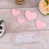 Pink Heart-Shaped Cake Toppers Plastic 24pcs 8