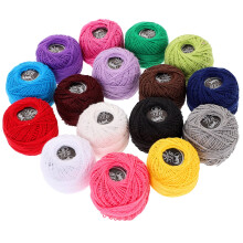 Embroidery Thread Set Cotton Craft Supply 16 Rolls