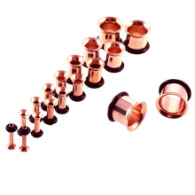 Stainless Steel Ear Plug Stretching Set 18 Pieces 14G 00G