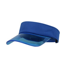 Fashion Women Solid Color Sun Protection Topless Transparent Baseball Visor Cap
