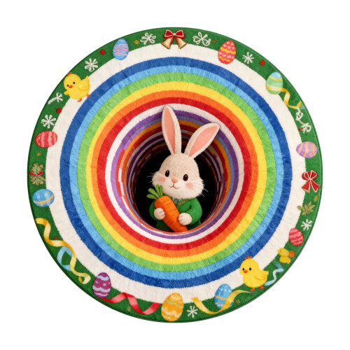 Påskhare-välkomstmatta Absorberande Slitstark 40/60/80 cm