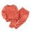 Fuzzy Pajama Set for Kids Red 7-8 Years 1