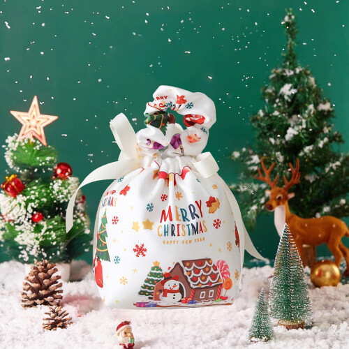 Samt-Weihnachtsgeschenktüte – Festliche Verpackung