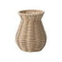 Woven Rattan Vase, Decorative Imitation Wicker Vases for Flowers, Woven Vase, Boho Dried Flower Arranger for Home Tabletop Balcony Office Decoration