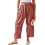 Women's Linen Wide Leg Pants Casual Loose Drawstring 1